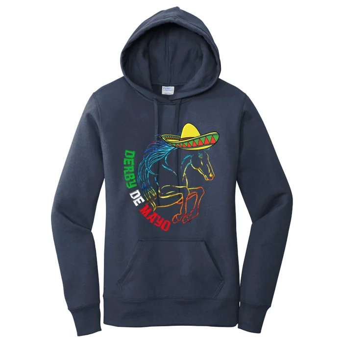 Derby De Mayo Gift Kentucky Horse Race Mexico Gift Women's Pullover Hoodie