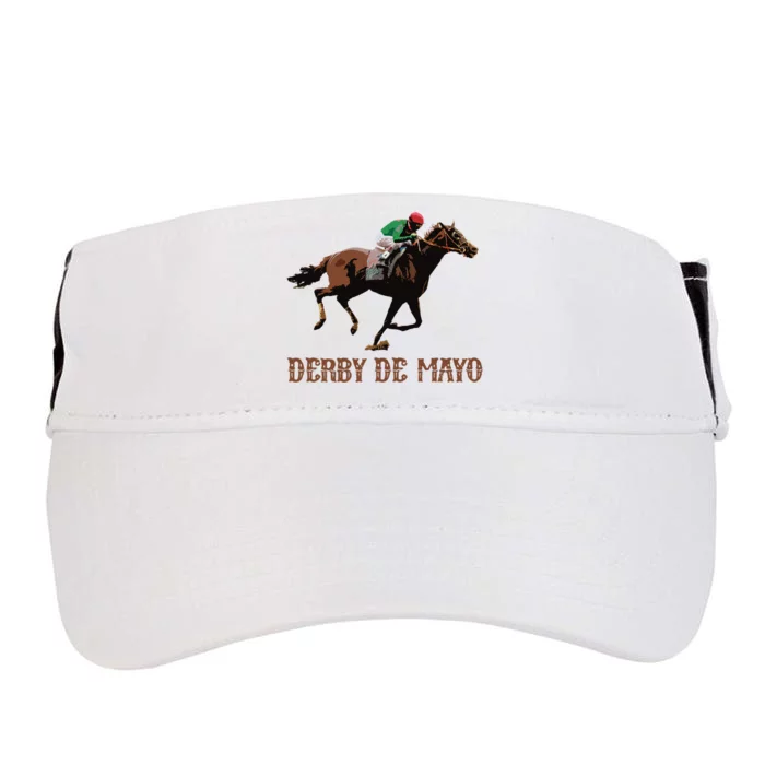 Derby De Mayo Time Kentucky Horse Race Cinco De Derby Adult Drive Performance Visor