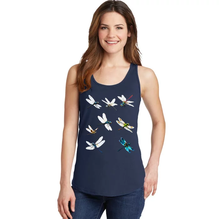 Dragonfly Dragonflies Natural Mosquito Repellent Biting Bugs Ladies Essential Tank