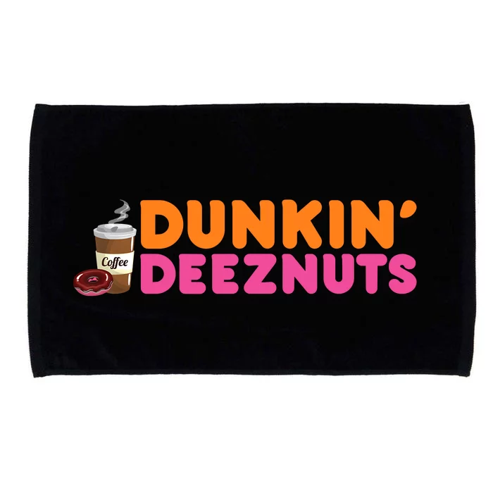 Dunkin Deez Nuts Funny Dunkin Deeznuts Coffee Lover Microfiber Hand Towel