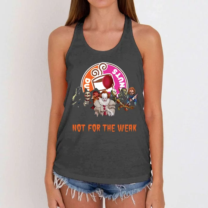 Dunkin Donuts Not For The Weak Women's Knotted Racerback Tank