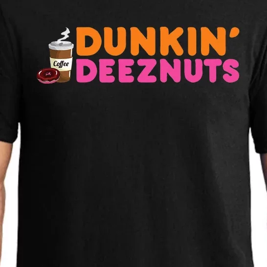 Dunkin Deez Nuts Funny Dunkin Deeznuts Coffee Lover Pajama Set