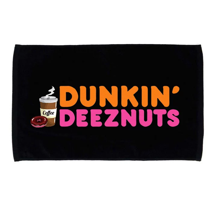 Dunkin Deez Nuts Funny Dunkin Deeznuts Coffee Lover Microfiber Hand Towel