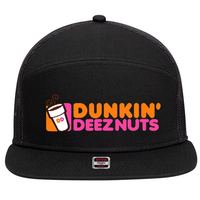 Dunkin Deez Nuts Dunkin Deeznuts 7 Panel Mesh Trucker Snapback Hat