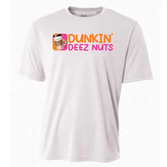 Dunkin Deez Nuts Coffee Bag Cooling Performance Crew T-Shirt