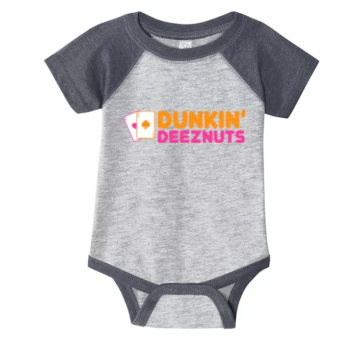 Dunkin Deez Nuts Pocket Infant Baby Jersey Bodysuit