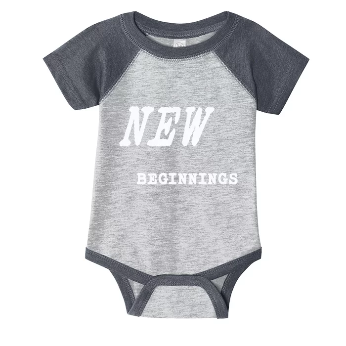 Dame Dolla New Beginnings Words Infant Baby Jersey Bodysuit