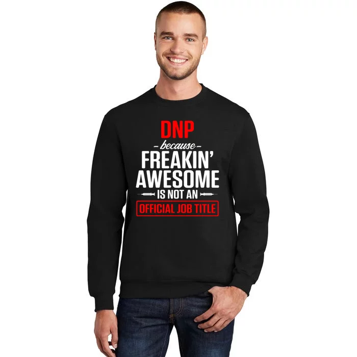 Dnp Doctor Of Nursing Practice Job Title Rn Nurse Gift Tall Sweatshirt