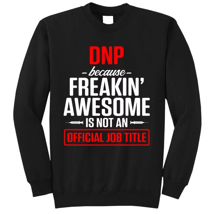 Dnp Doctor Of Nursing Practice Job Title Rn Nurse Gift Tall Sweatshirt