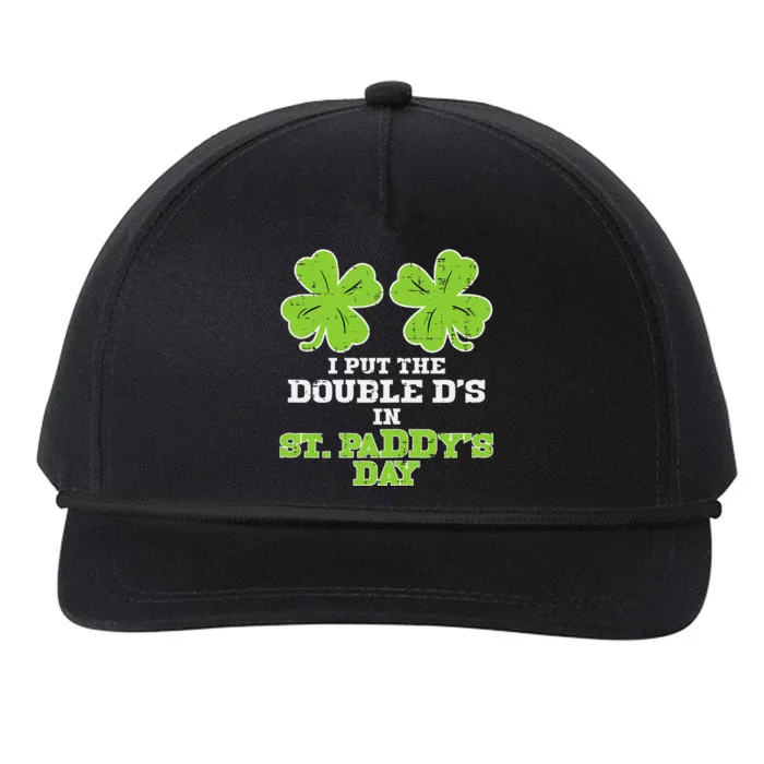 Double Ds On St Paddys Day Shamrock Funny Patricks Snapback Five-Panel Rope Hat