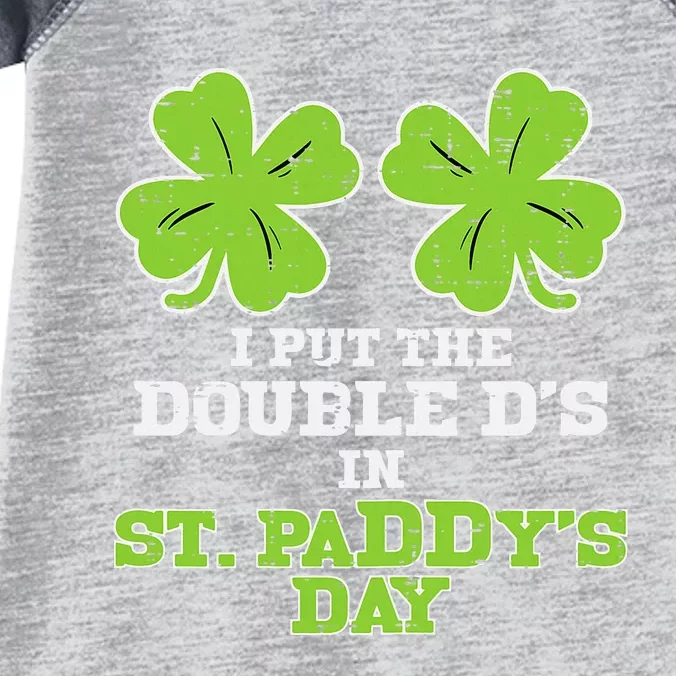 Double Ds On St Paddys Day Shamrock Funny Patricks Infant Baby Jersey Bodysuit