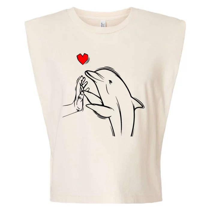 Dolphin Garment-Dyed Women's Muscle Tee