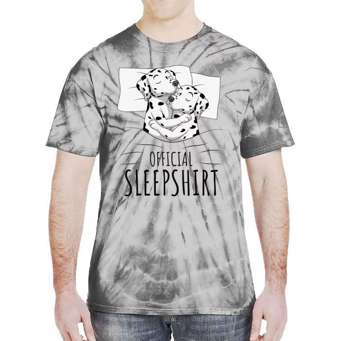 Dalmatian Dog Official Sleep Tie-Dye T-Shirt