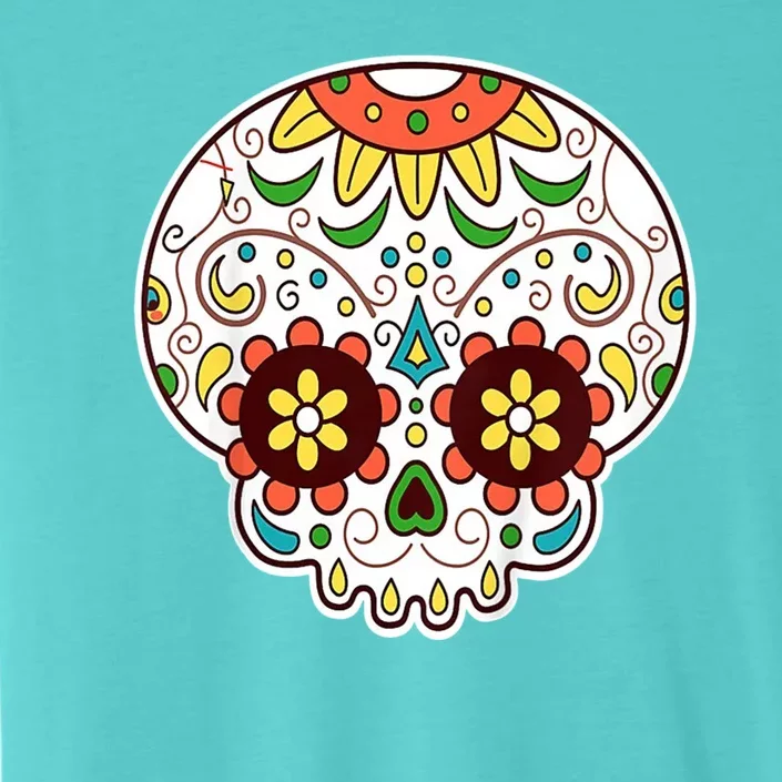 DOD Day Of The Dead Sugar Floral Skull Head ChromaSoft Performance T-Shirt