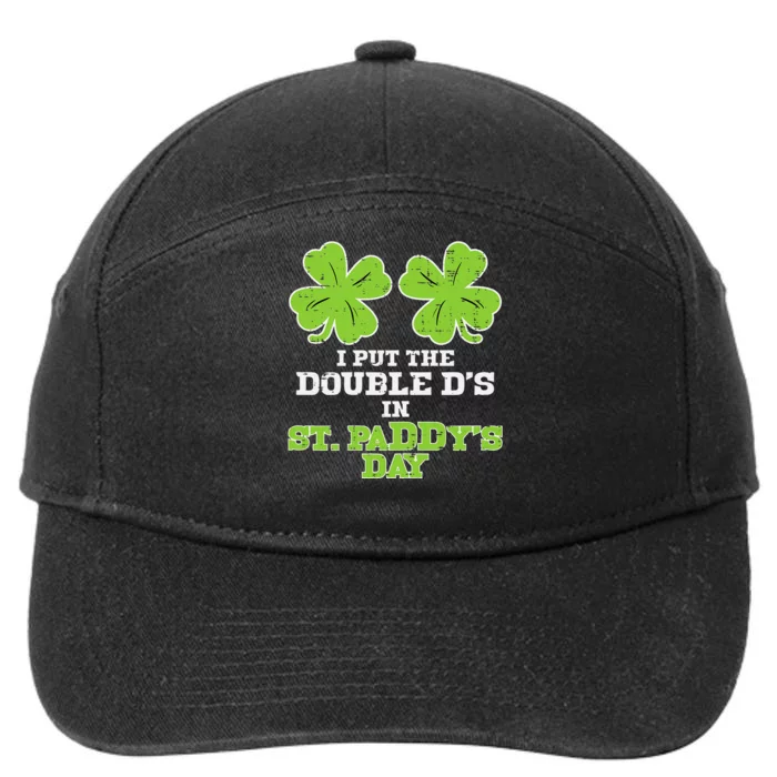 Double Ds On St Paddys Day Shamrock Funny Patricks 7-Panel Snapback Hat