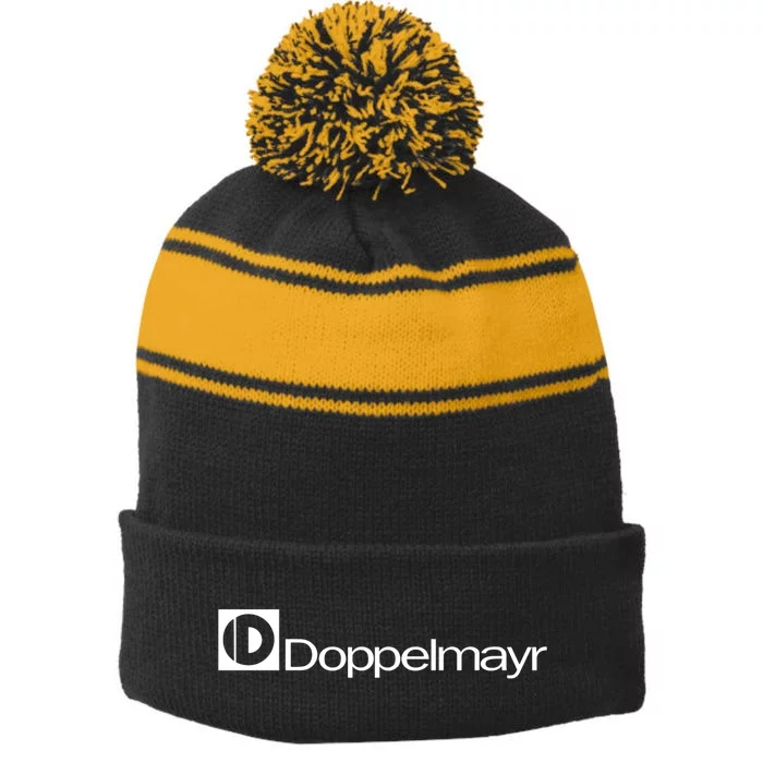 Doppelmayr Stripe Pom Pom Beanie