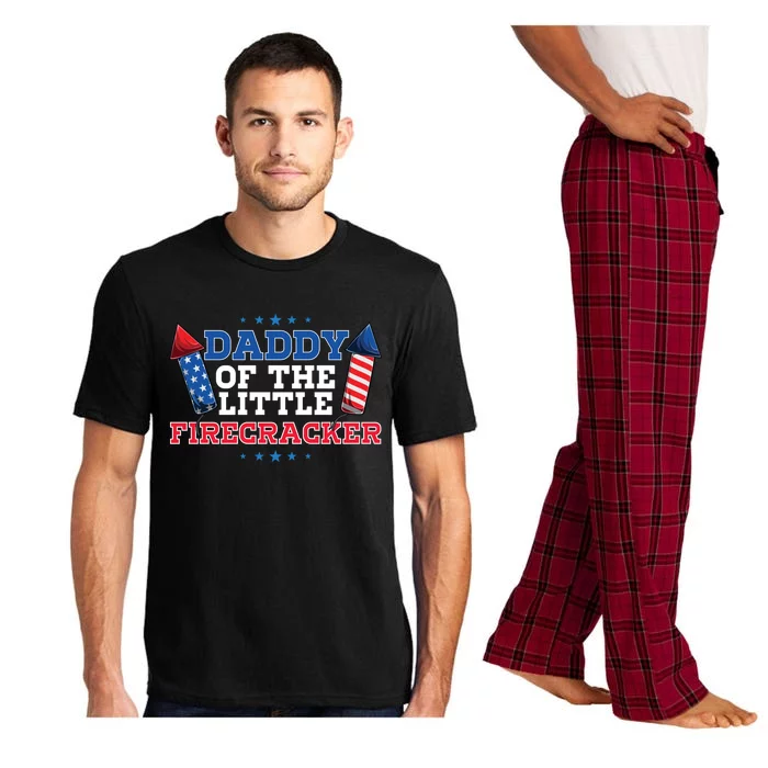 Dad Daddy Of The Little Firecracker 4th Of July Birthday Gift Pajama Set