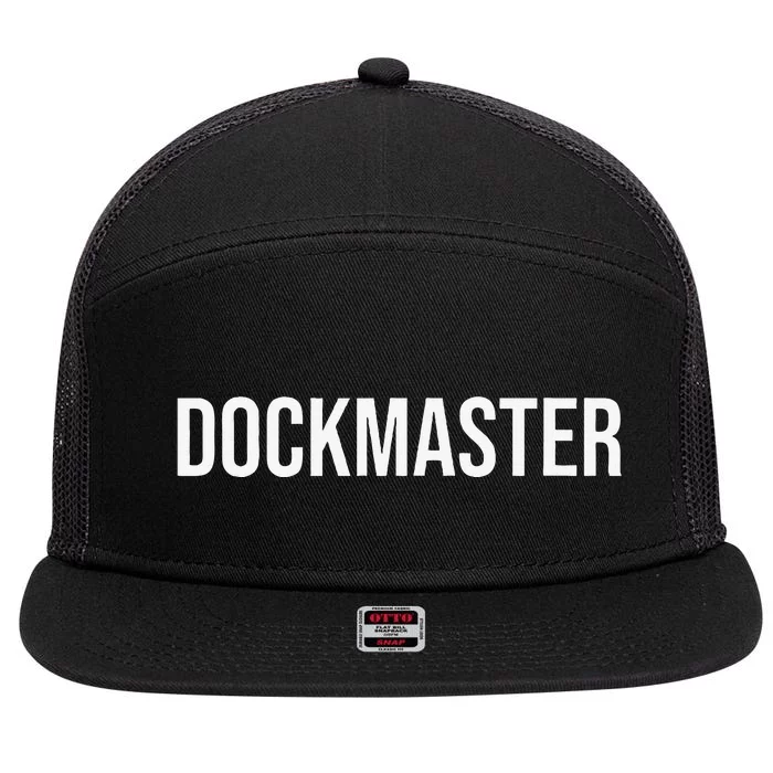 Dockmaster 7 Panel Mesh Trucker Snapback Hat