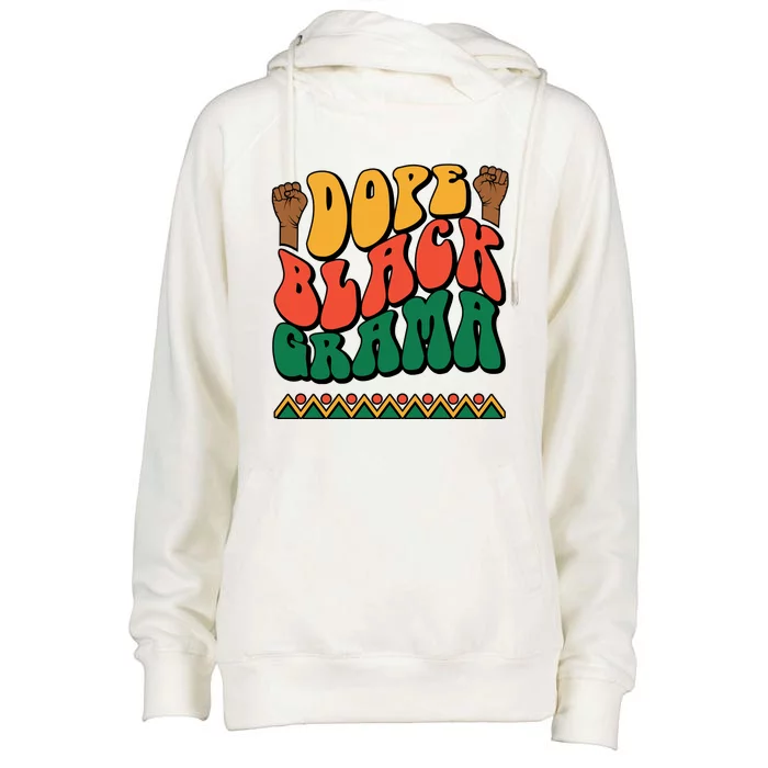 DOPEBLACKGRAMA Womens Funnel Neck Pullover Hood