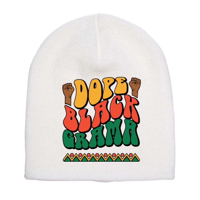 DOPEBLACKGRAMA Short Acrylic Beanie