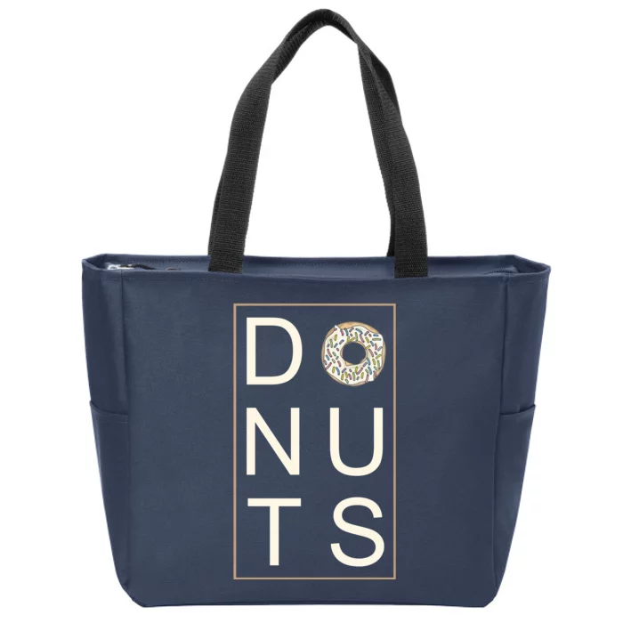 DONUTS Zip Tote Bag