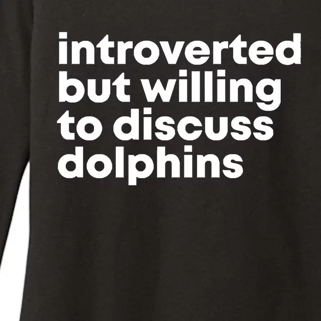 Dolphins Womens CVC Long Sleeve Shirt