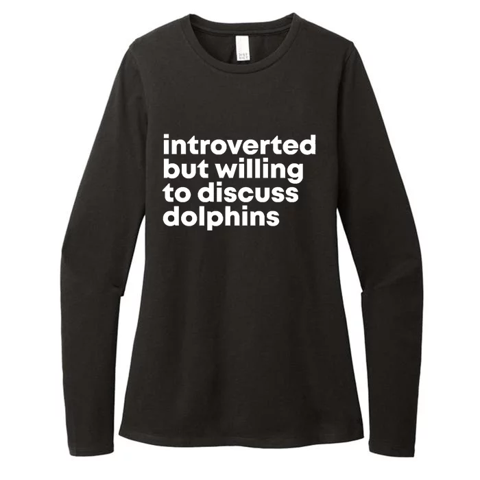 Dolphins Womens CVC Long Sleeve Shirt