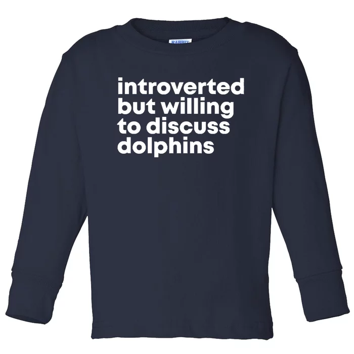 Dolphins Toddler Long Sleeve Shirt