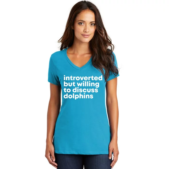 Dolphins Women's V-Neck T-Shirt