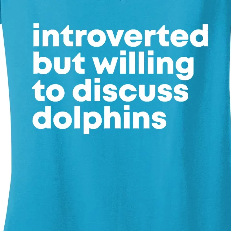 Dolphins Women's V-Neck T-Shirt