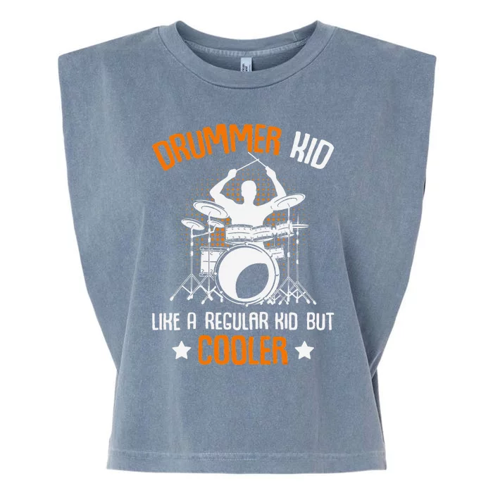 Drummer Drumming Percussionist Drums Garment-Dyed Women's Muscle Tee