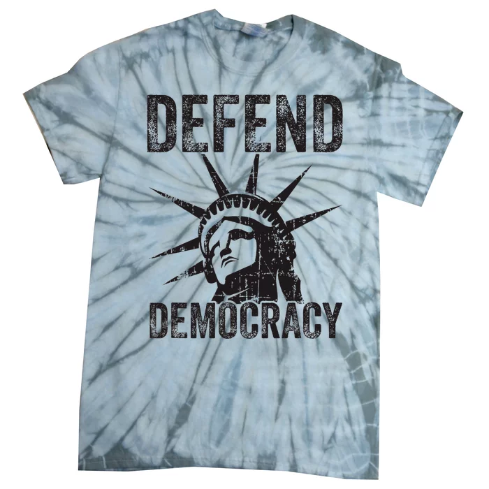 Defend Democracy Protect Voting Rights Save Vote Election Tie-Dye T-Shirt