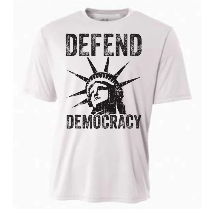 Defend Democracy Protect Voting Rights Save Vote Election Cooling Performance Crew T-Shirt