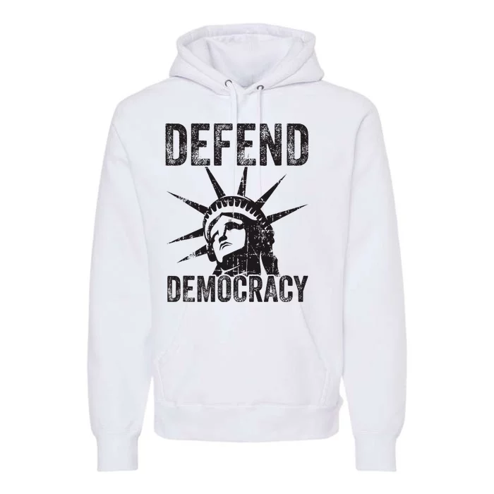 Defend Democracy Protect Voting Rights Save Vote Election Premium Hoodie