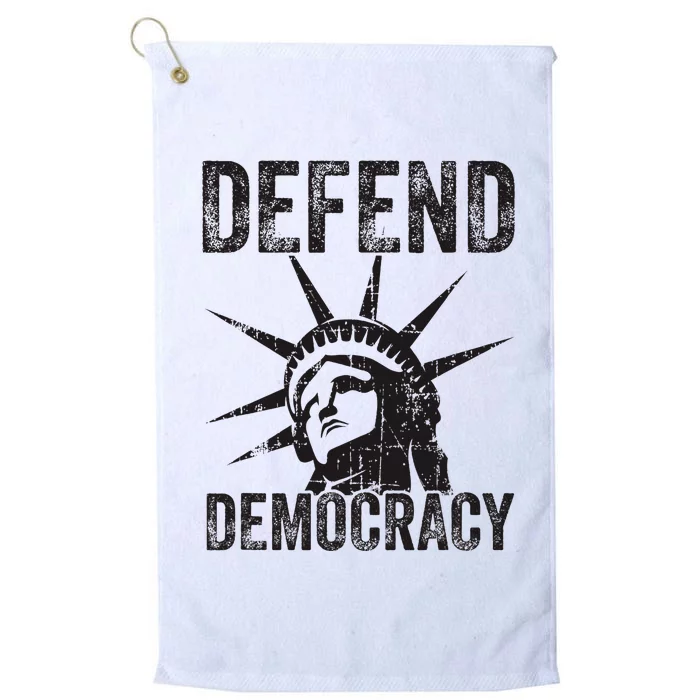 Defend Democracy Protect Voting Rights Save Vote Election Platinum Collection Golf Towel