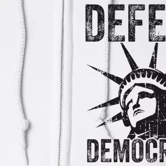 Defend Democracy Protect Voting Rights Save Vote Election Full Zip Hoodie