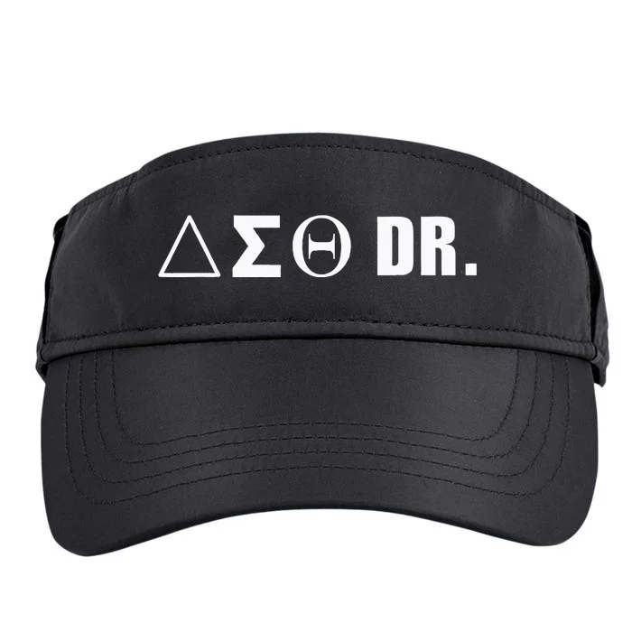 Delta Doctor Physician Sorority Sigma Sisterhood Theta Adult Drive Performance Visor