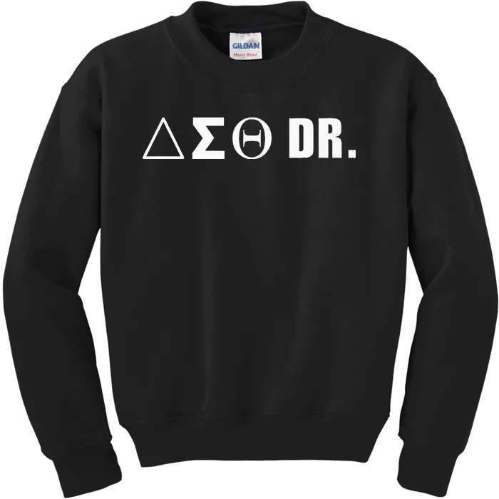 Delta Doctor Physician Sorority Sigma Sisterhood Theta Kids Sweatshirt