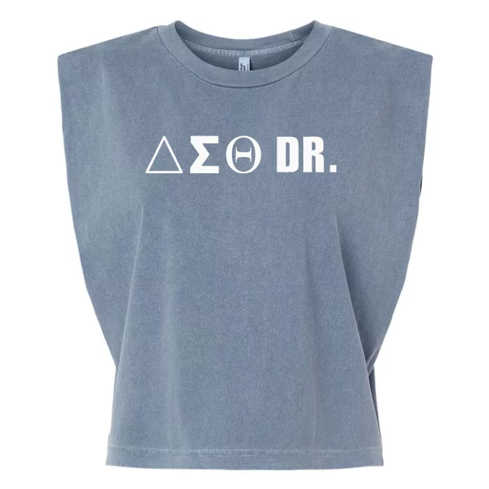 Delta Doctor Physician Sorority Sigma Sisterhood Theta Garment-Dyed Women's Muscle Tee