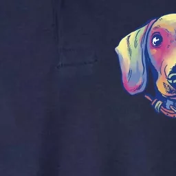 Dachshund Dog Portrait Softstyle Adult Sport Polo