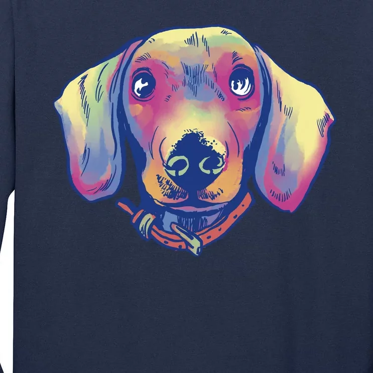 Dachshund Dog Portrait Tall Long Sleeve T-Shirt