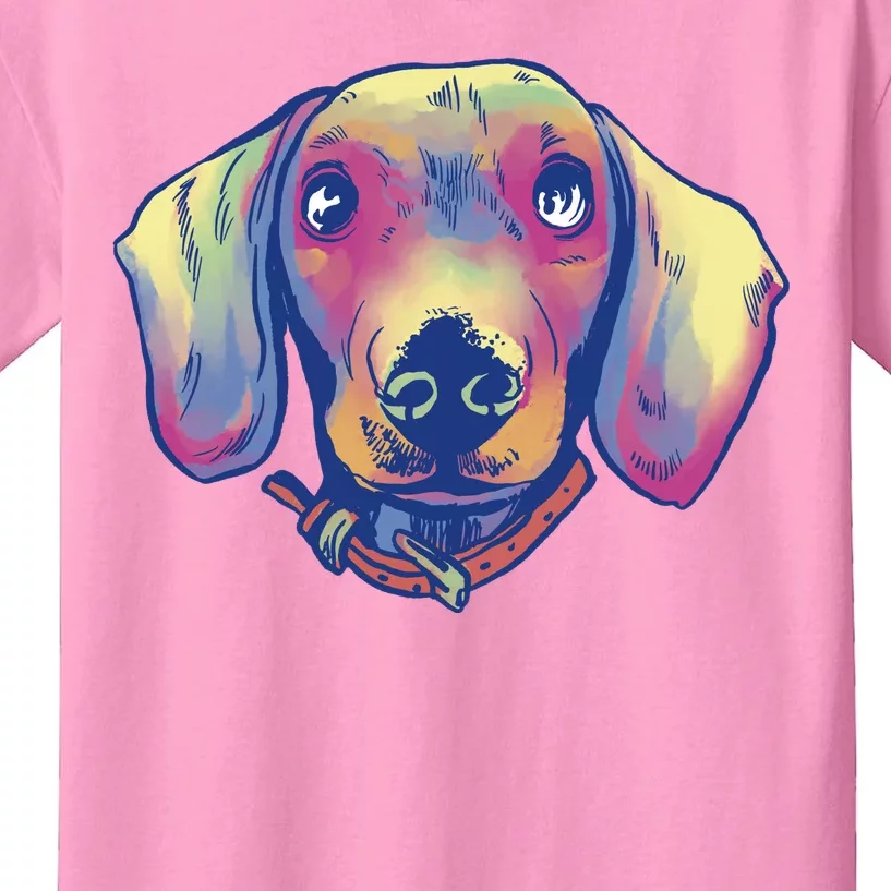 Dachshund Dog Portrait Kids T-Shirt