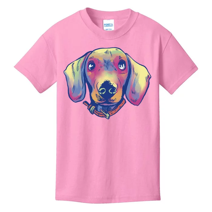 Dachshund Dog Portrait Kids T-Shirt