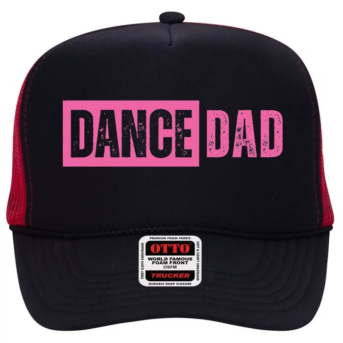 Dance Dad Pink High Crown Mesh Trucker Hat