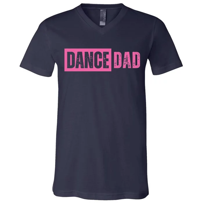 Dance Dad Pink V-Neck T-Shirt