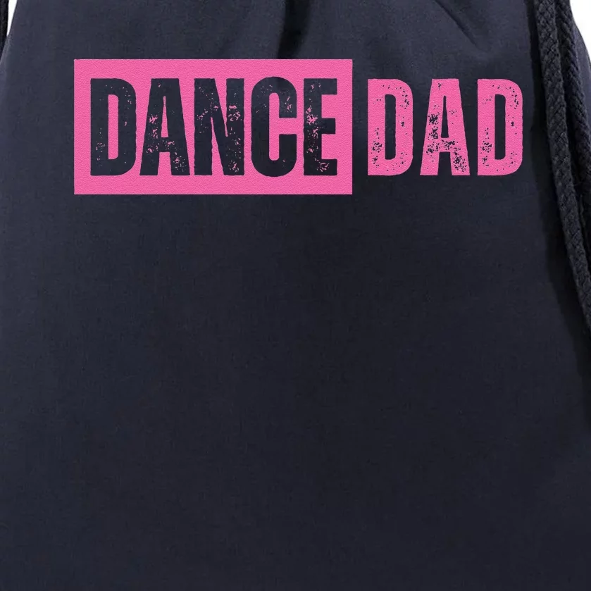 Dance Dad Pink Drawstring Bag