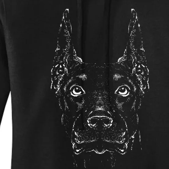 Doberman Dog Pet Women's Pullover Hoodie