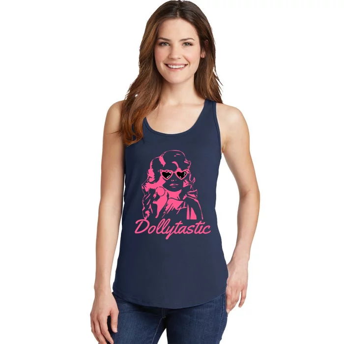 Dollytastic Dolly Pink Parton Country Music Fans Dolly Fan Ladies Essential Tank