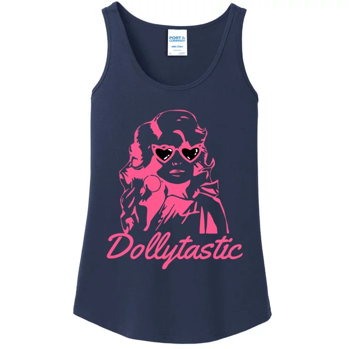 Dollytastic Dolly Pink Parton Country Music Fans Dolly Fan Ladies Essential Tank