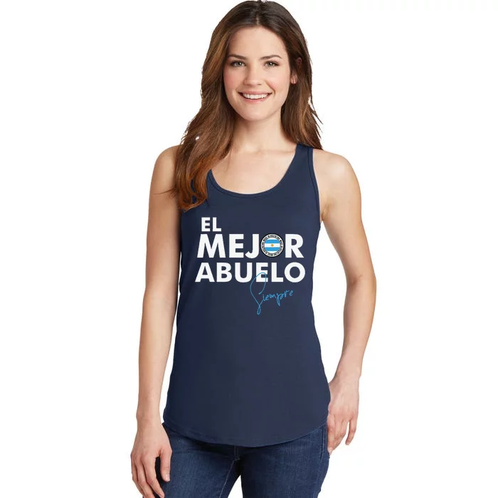 Dia Del Padre Father´s Day Gift. El Mejor Abuelo Argentino Ladies Essential Tank